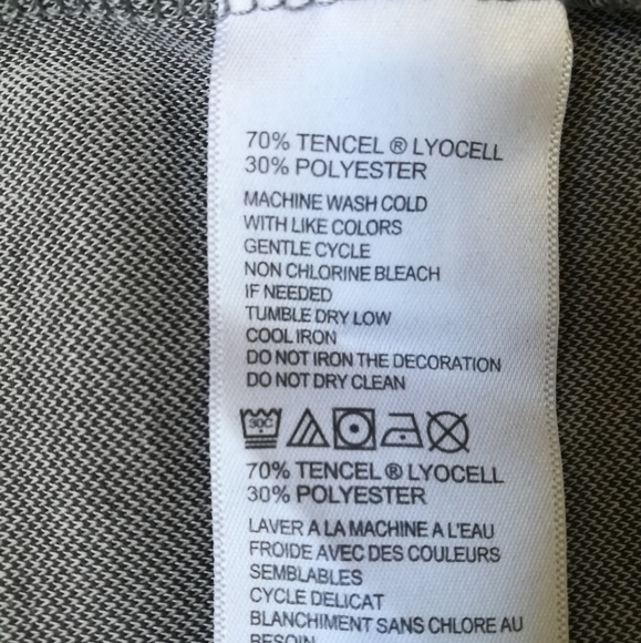 Men's Tommy Bahama Long Sleeve Gray Tencel Lyocell Polo [M] - Picture 13 of 13